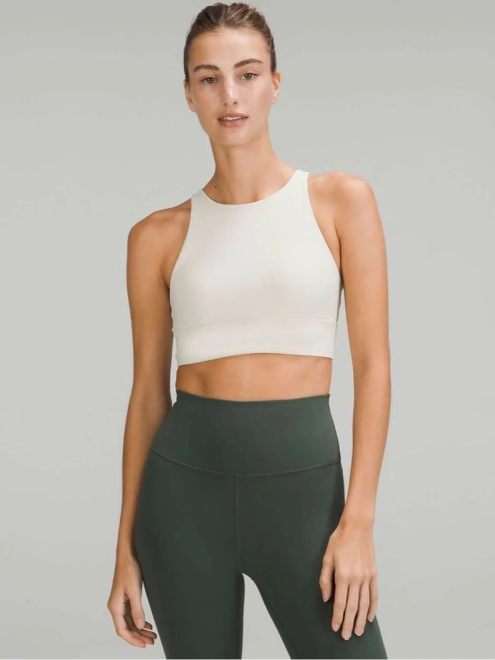 Lululemon Energy High-Neck Longline Ribbed Luxtreme Bra - Picture 2 of 4